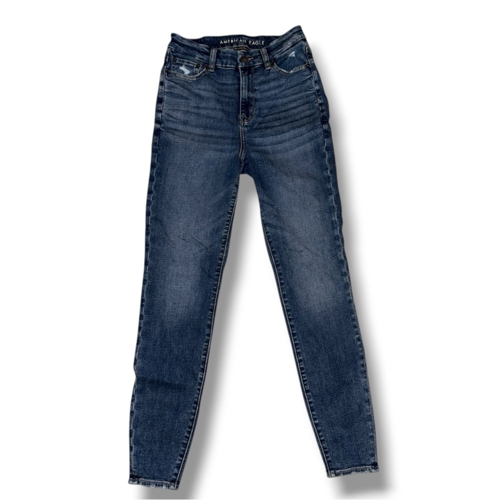American Eagle Blue Denim Skinny Jeans | Size 4